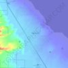 Mapa topográfico Salton City, altitud, relieve
