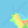 Mapa topográfico Gomukh, altitud, relieve