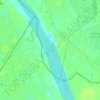 Mapa topográfico Yamuna River, altitud, relieve