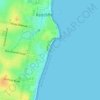 Mapa topográfico Suttons Beach, altitud, relieve