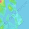 Mapa topográfico Ahousaht, altitud, relieve