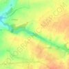Mapa topográfico Lac du Gué Gorand, altitud, relieve
