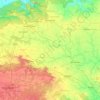 Mapa topográfico Barakar River, altitud, relieve