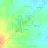 Mapa topográfico Kanha Shanti Vanam, altitud, relieve