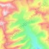 Mapa topográfico Milam Glacier, altitud, relieve