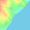 Mapa topográfico Alang, mapa de relieve, mapa de altitud