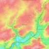 Mapa topográfico Bilstain, mapa de relieve, mapa de altitud