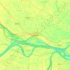 Mapa topográfico Chhapra, mapa de relieve, mapa de altitud