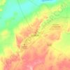 Mapa topográfico Jaisalmer, mapa de relieve, mapa de altitud