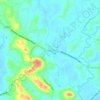 Mapa topográfico Choondal, mapa de relieve, mapa de altitud