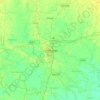 Mapa topográfico Darbhanga, mapa de relieve, mapa de altitud