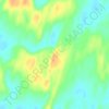 Mapa topográfico Thar Desert, mapa de relieve, mapa de altitud