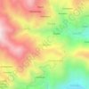 Mapa topográfico Urubamba, mapa de relieve, mapa de altitud