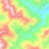 Mapa topográfico Provincia de Sandia, altitud, relieve
