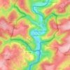 Mapa topográfico Ouren, mapa de relieve, mapa de altitud