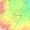 Mapa topográfico Huánuco, mapa de relieve, mapa de altitud