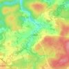 Mapa topográfico Graide, mapa de relieve, mapa de altitud