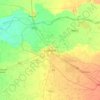 Mapa topográfico Ludhiana, mapa de relieve, mapa de altitud