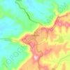 Mapa topográfico Saputara, mapa de relieve, mapa de altitud