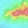 Mapa topográfico Kluisberg, mapa de relieve, mapa de altitud