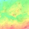 Mapa topográfico Bikaner, mapa de relieve, mapa de altitud