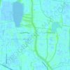 Mapa topográfico Kainakary, mapa de relieve, mapa de altitud