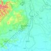 Mapa topográfico Bhubaneshwar, mapa de relieve, mapa de altitud