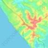 Mapa topográfico Varkala, mapa de relieve, mapa de altitud