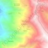 Mapa topográfico Pamparca, mapa de relieve, mapa de altitud
