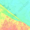 Mapa topográfico Tekax, mapa de relieve, mapa de altitud