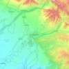 Mapa topográfico Pathankot, mapa de relieve, mapa de altitud