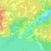 Mapa topográfico Calabogie, mapa de relieve, mapa de altitud