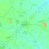 Mapa topográfico Deoghar, mapa de relieve, mapa de altitud
