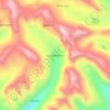 Mapa topográfico Cuchu Machacca, altitud, relieve