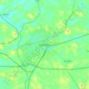 Mapa topográfico Ratangarh, mapa de relieve, mapa de altitud
