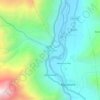 Mapa topográfico Uchumayo, altitud, relieve