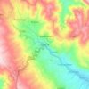 Mapa topográfico Ccatcca, altitud, relieve