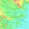 Mapa topográfico Dhenkānāl, mapa de relieve, mapa de altitud