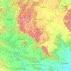 Mapa topográfico Keonjhar, mapa de relieve, mapa de altitud