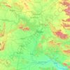Mapa topográfico Sambalpur, mapa de relieve, mapa de altitud