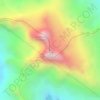 Mapa topográfico Nevado Pariacaca, altitud, relieve