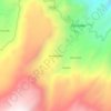Mapa topográfico Huancarama, mapa de relieve, mapa de altitud