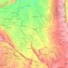 Mapa topográfico Kota, mapa de relieve, mapa de altitud