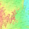 Mapa topográfico Alwar, mapa de relieve, mapa de altitud