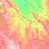 Mapa topográfico Jhālāwār, mapa de relieve, mapa de altitud