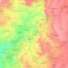 Mapa topográfico Bānswāra, mapa de relieve, mapa de altitud