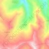 Mapa topográfico Chua Chua, altitud, relieve