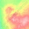 Mapa topográfico Jaisalmer, mapa de relieve, mapa de altitud