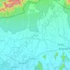 Mapa topográfico Kokrajhar, mapa de relieve, mapa de altitud