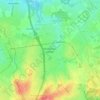 Mapa topográfico Wezembeek-Ophem, altitud, relieve